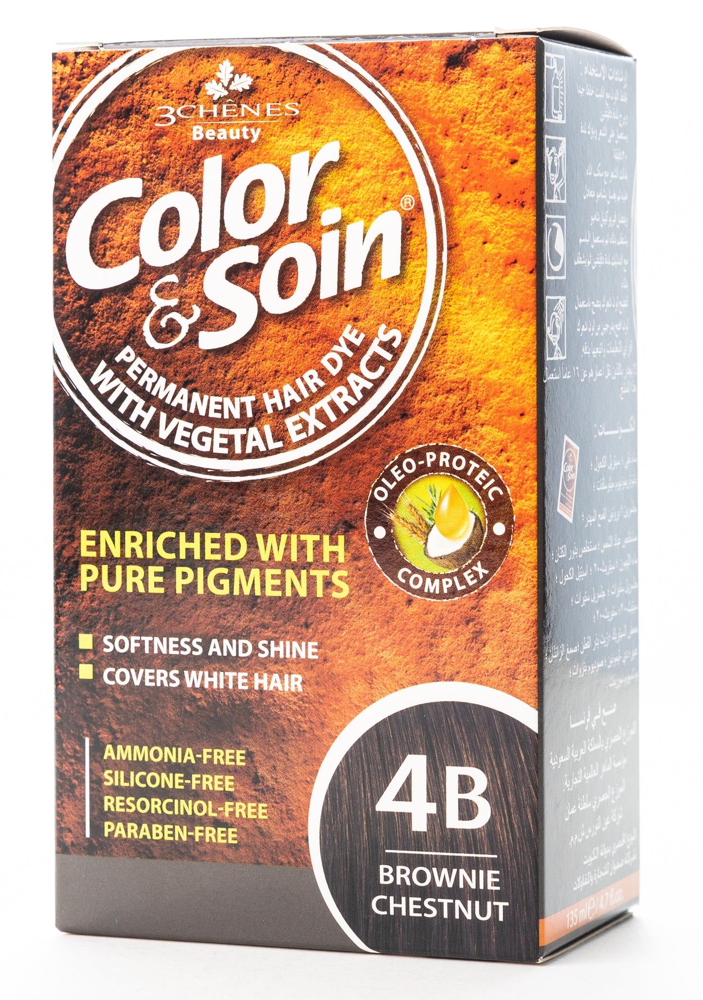 Color & Soin Permanent Hair Color [4B] Brownie Chestnut