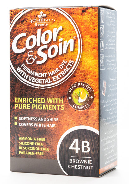 Color & Soin Permanent Hair Color [4B] Brownie Chestnut