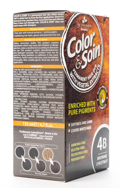 Color & Soin Permanent Hair Color [4B] Brownie Chestnut