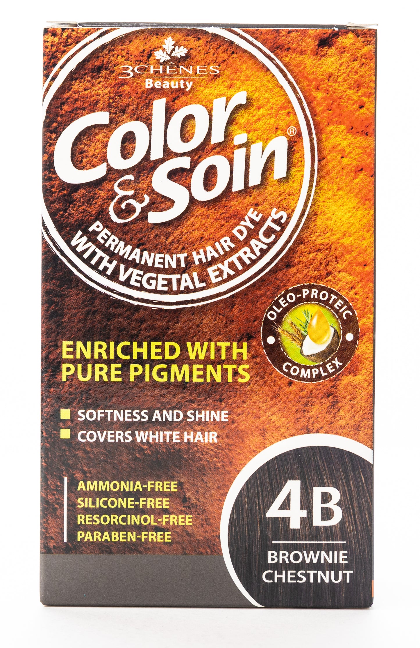 Color & Soin Permanent Hair Color [4B] Brownie Chestnut