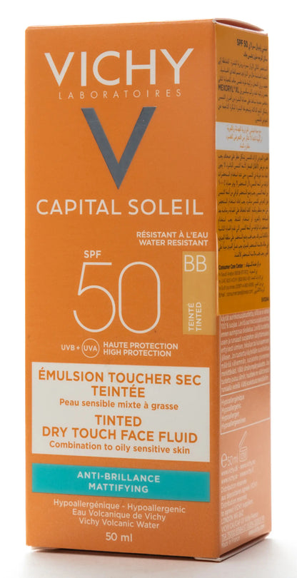 Vichy Ideal Soleil SPF 50 BB  Dry Touch Tinted Fluid 50 ml
