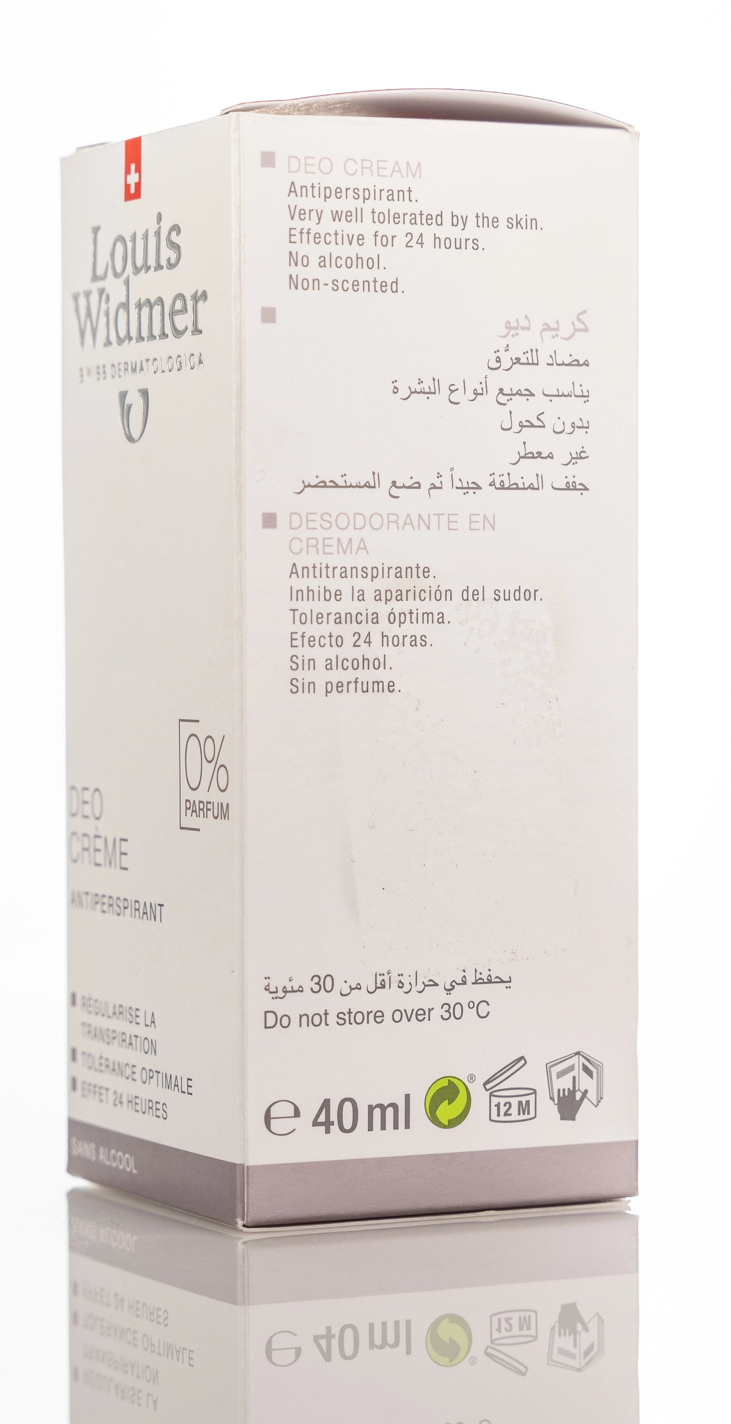 Louis Widmer Deoderant Cream 40 Ml