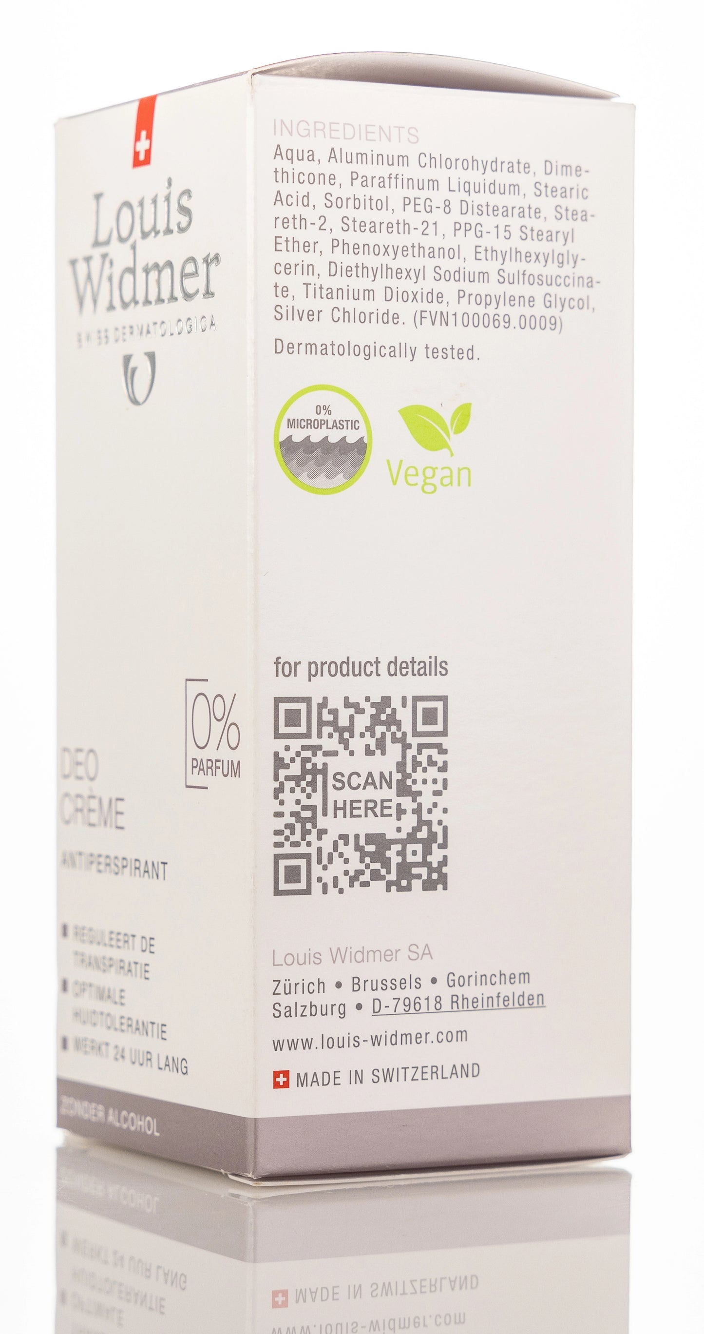 Louis Widmer Deoderant Cream 40 Ml