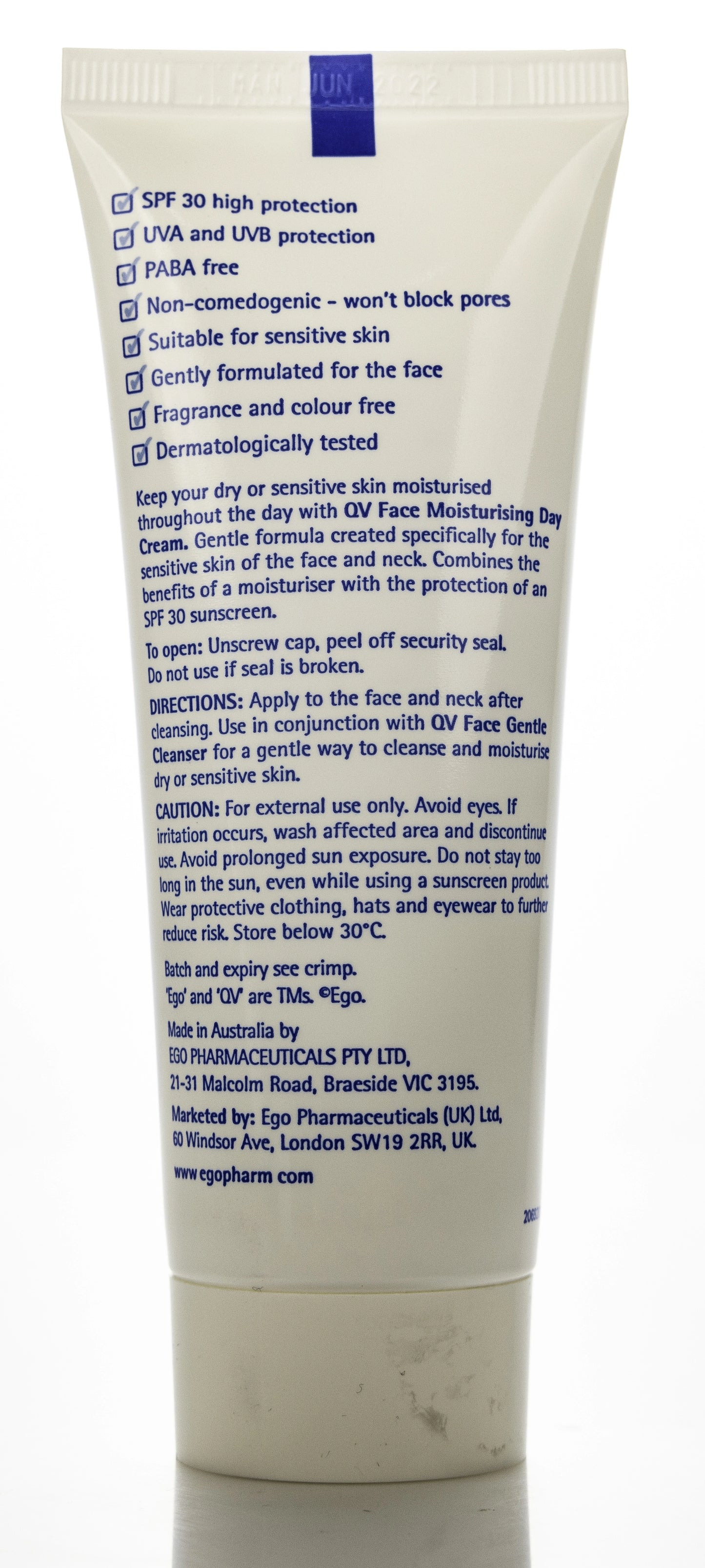 QV Face Day Moisturising Spf 30+ Cream 75 gm