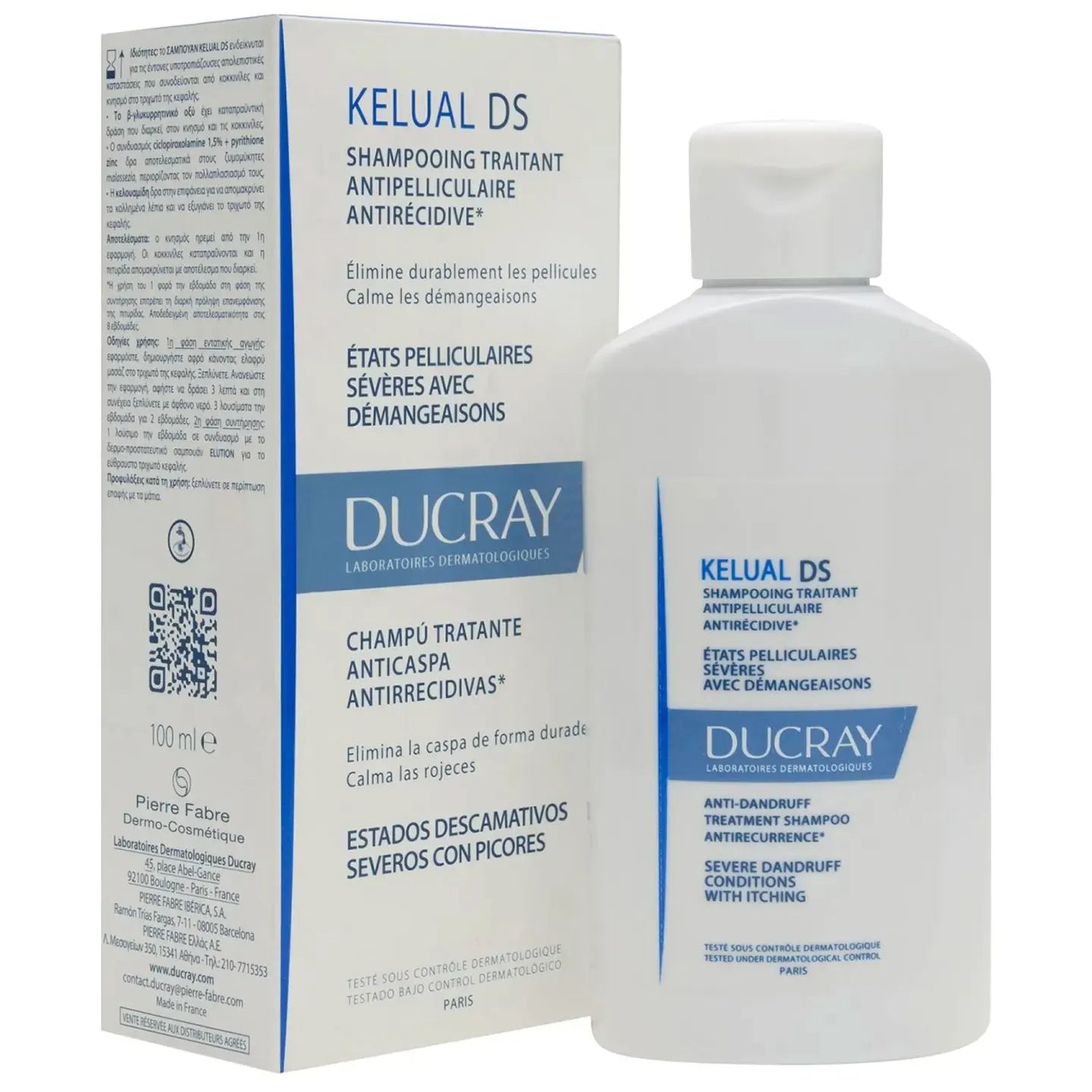 Ducray Kelual DS Anti-Dandruff Shampoo 100 Ml