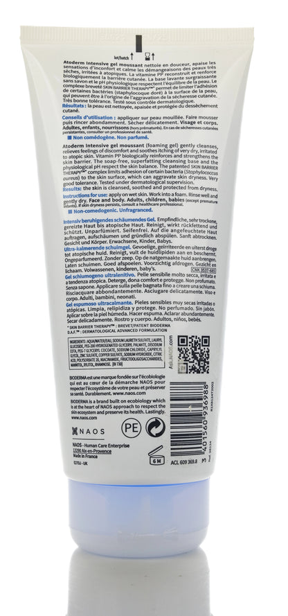 Bioderma Atoderm Intensive Gel Moussant Ultra-Soothing Foaming Gel 200 Ml