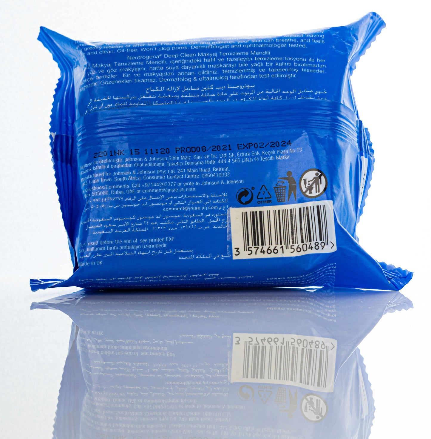 Neutrogena Deep Clean  Makeup Remover Wipes 25 Pieces