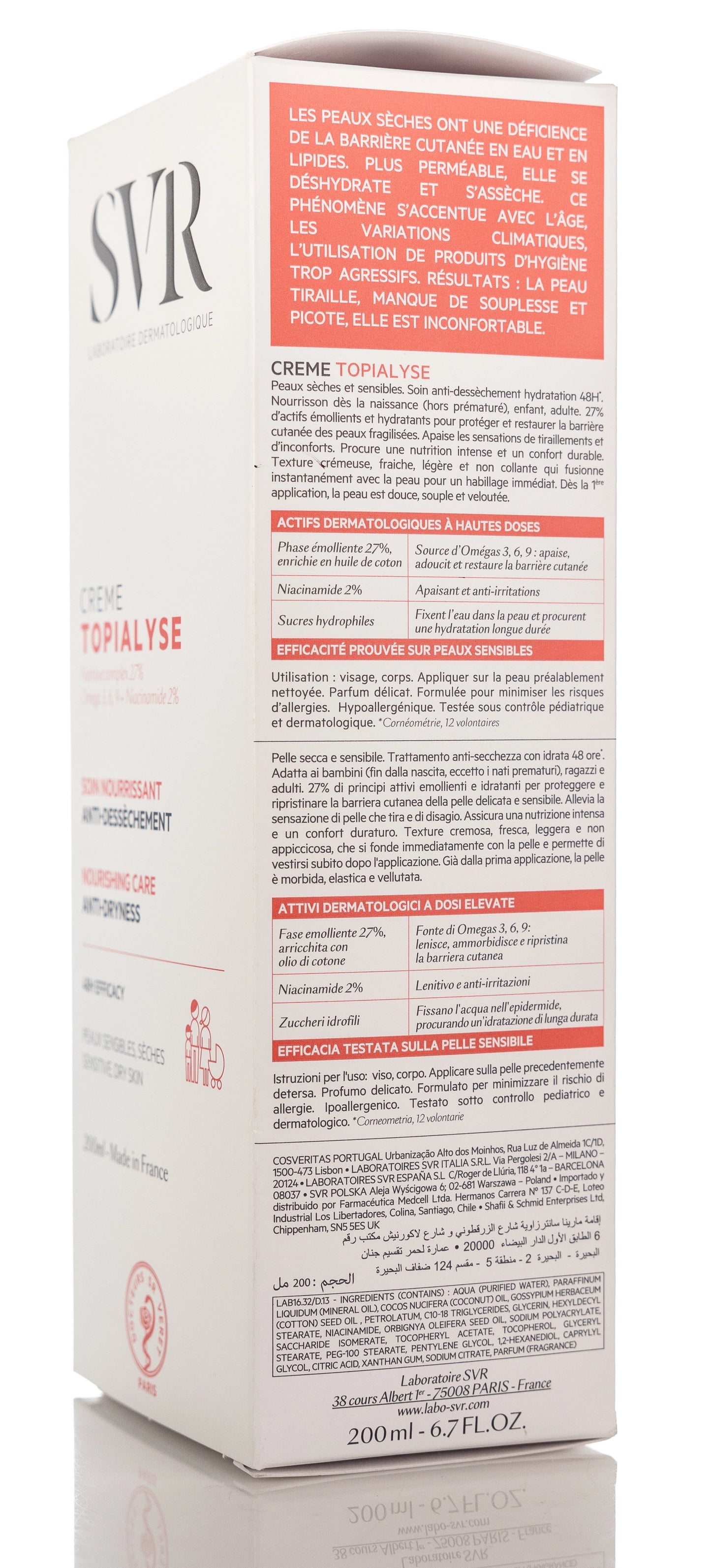 SVR Topialyse Sensitive Cream 200 ml