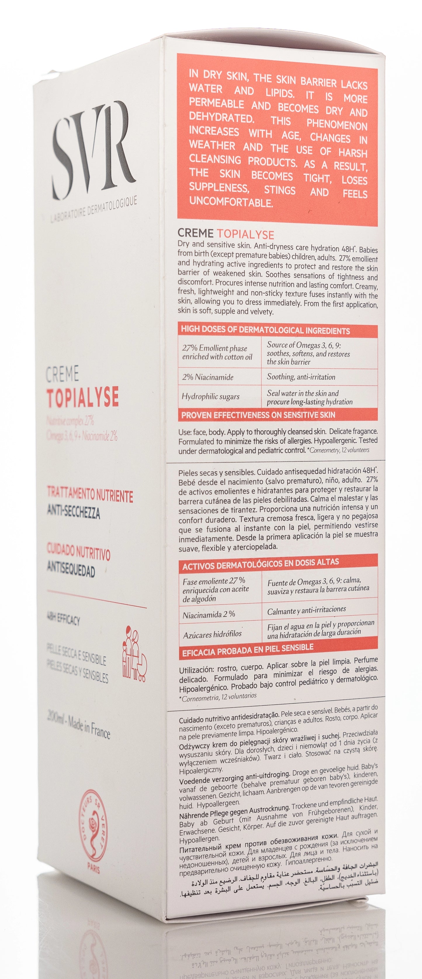 SVR Topialyse Sensitive Cream 200 ml