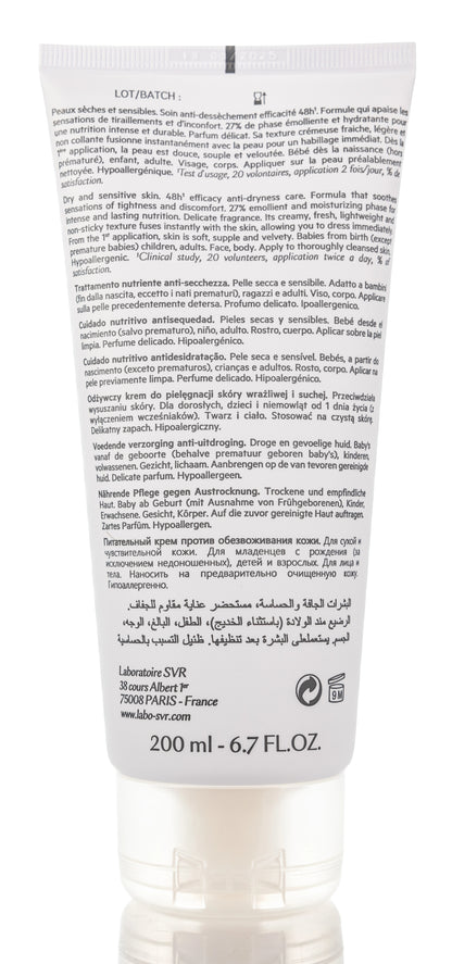 SVR Topialyse Sensitive Cream 200 ml