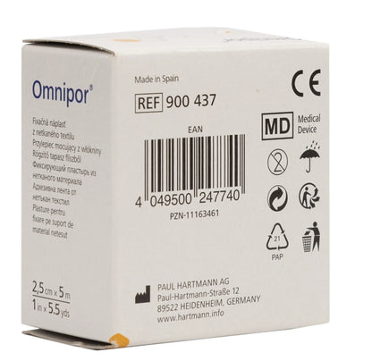 Hartmann Omnipore 2.5 Cm X 5 Cm