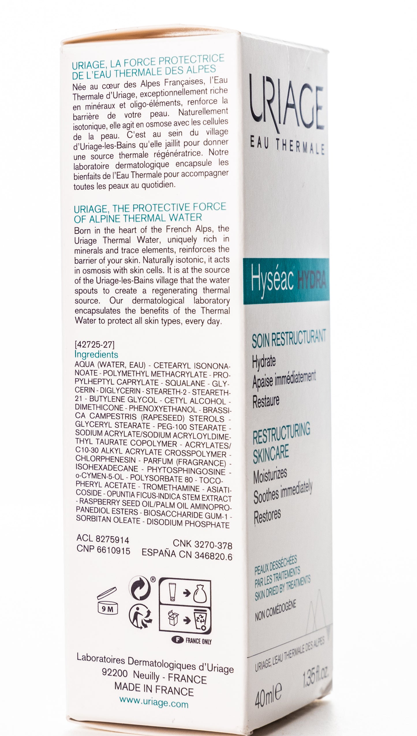 Uriage Hyseac [R] Restructurant Cream 40 ml