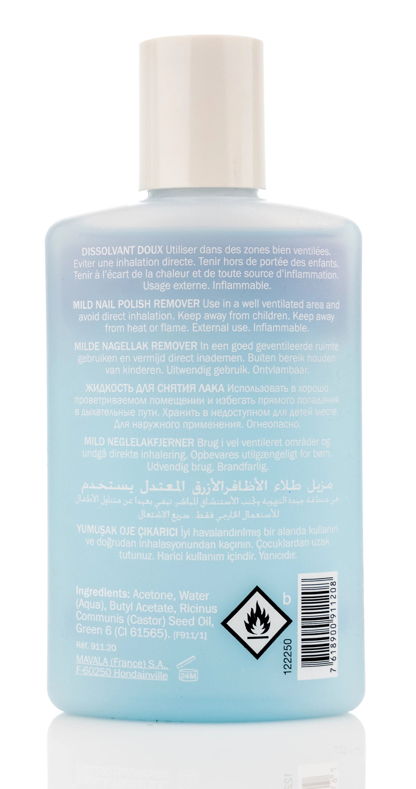 Mavala Nail Polish Remover [Blue] 100 Ml