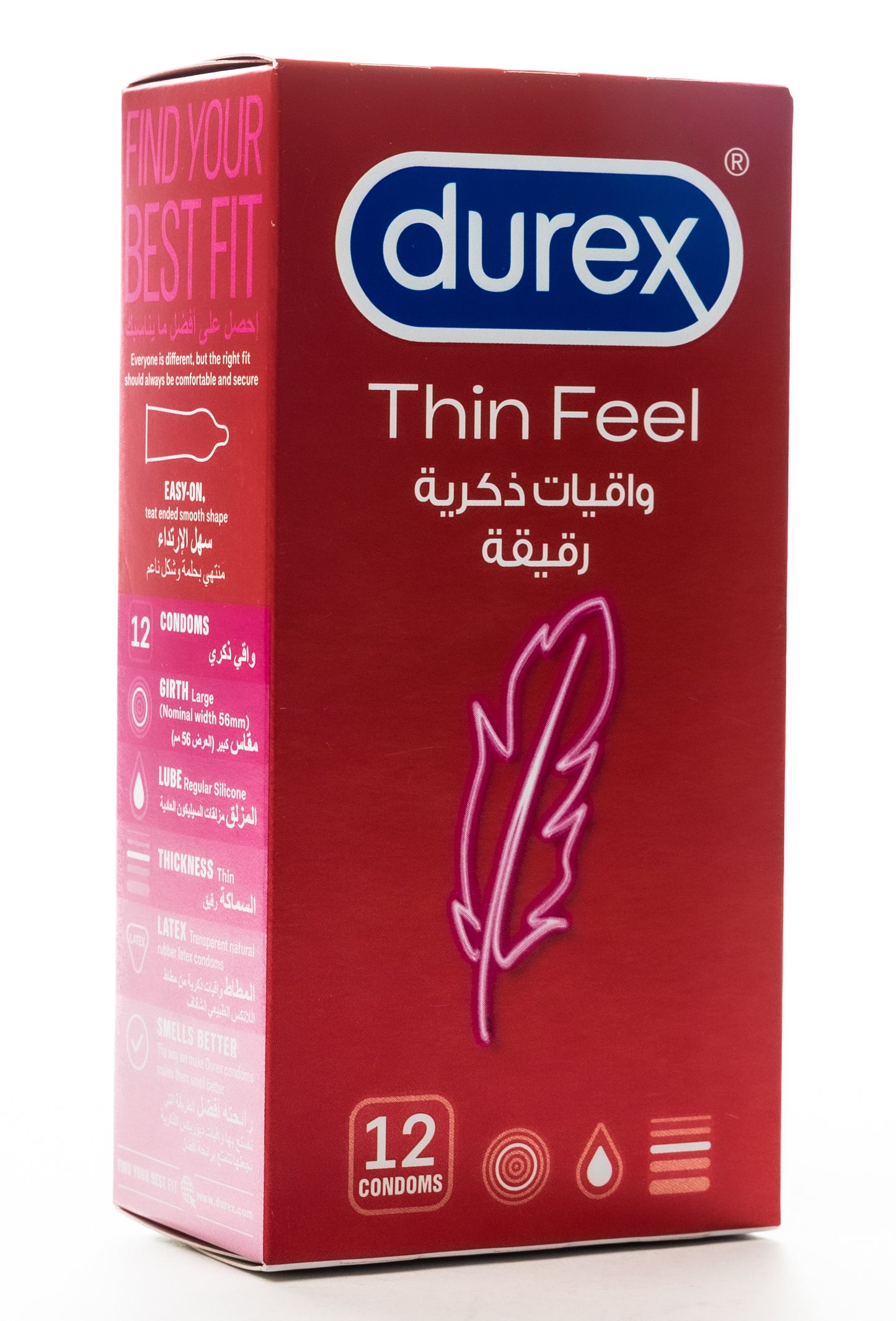 Durex Condom Feel Thin 12 Pieces