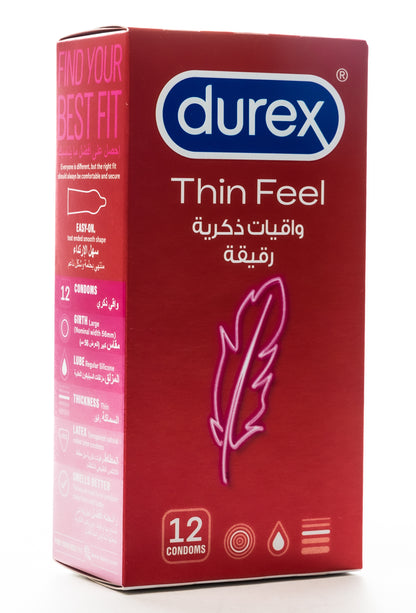 Durex Condom Feel Thin 12 Pieces