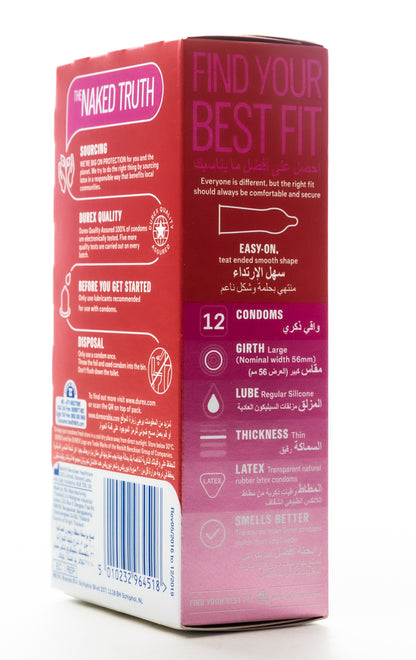 Durex Condom Feel Thin 12 Pieces