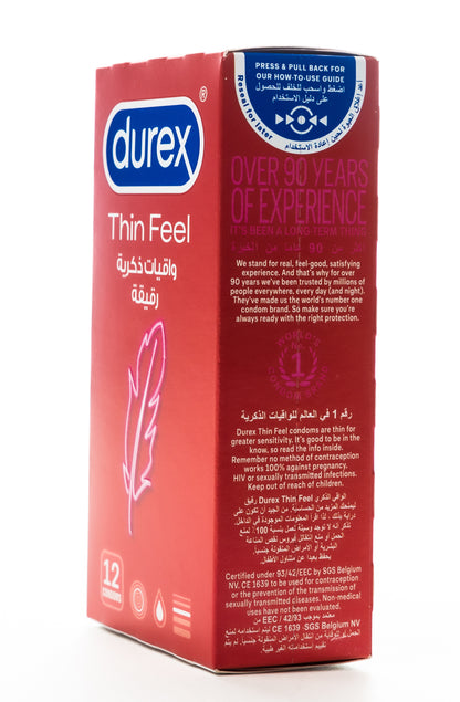 Durex Condom Feel Thin 12 Pieces