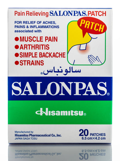 Salonpas Patch 6.5 cmx 4.2 cm  20 Pieces