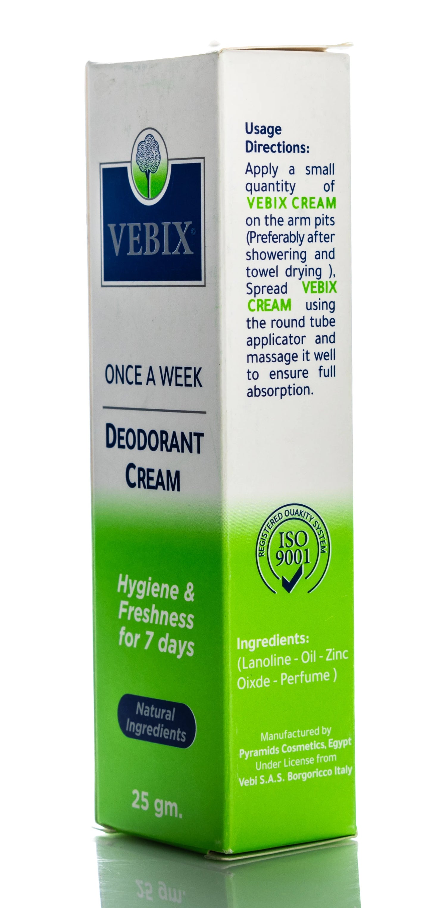 Vebix  Deodorant Cream 25 Gm