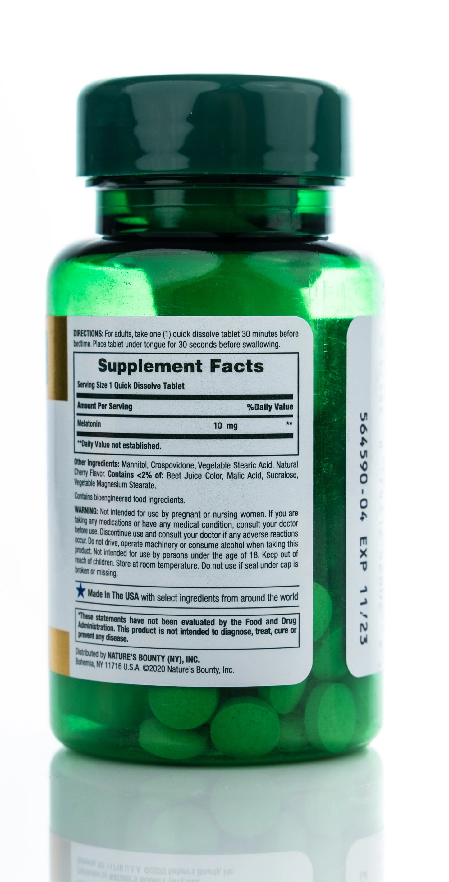 Nature's Bounty Melatonin 10mg 45 Dissolve Tablets