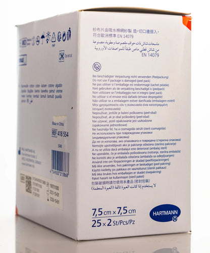 Hartmann Sterlx Sterile 7.5 X 7.5 Cm [25X2 Pieces]