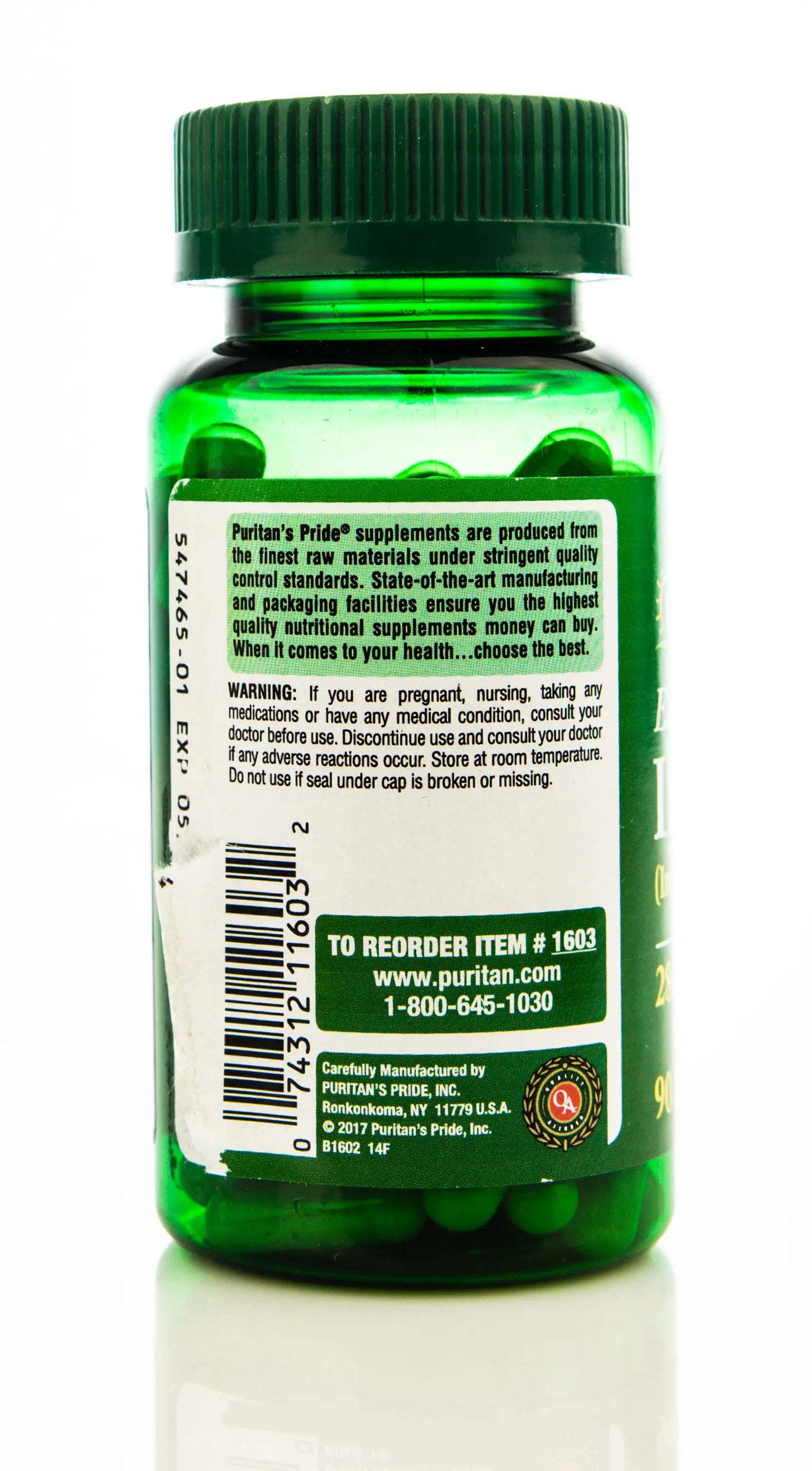 Puritan's Pride Easy Iron 28mg  90 Capsules
