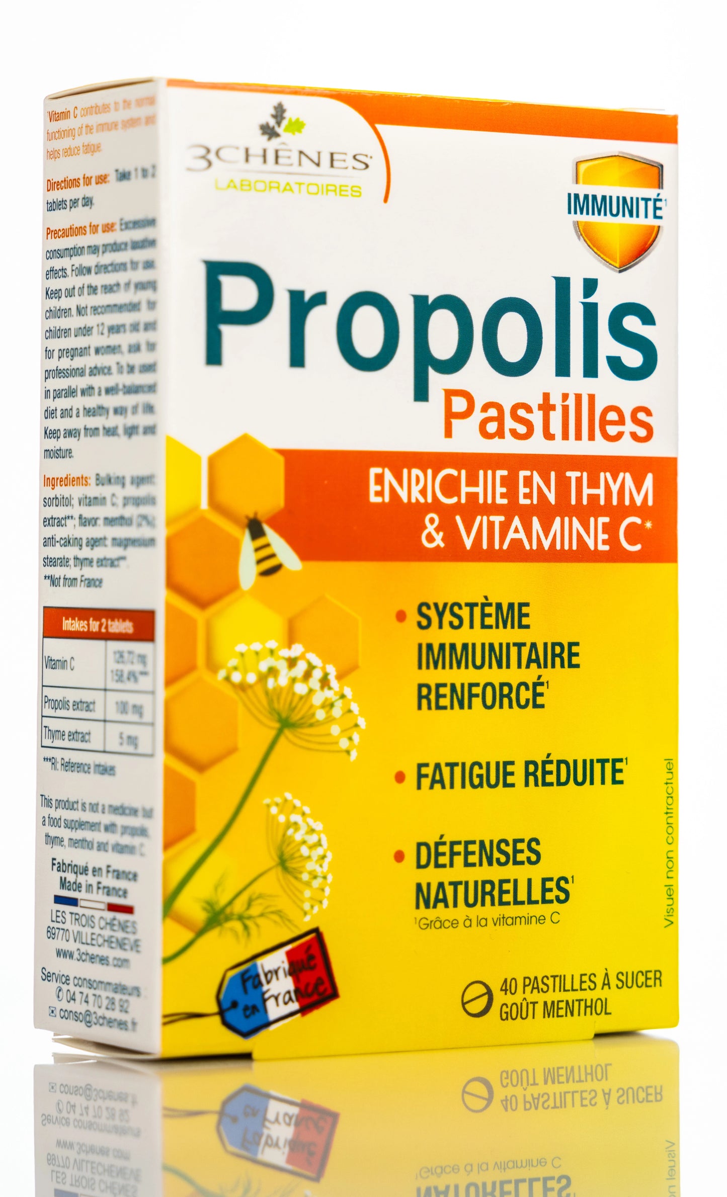 3 Chenes Propolis 40 Lozenges
