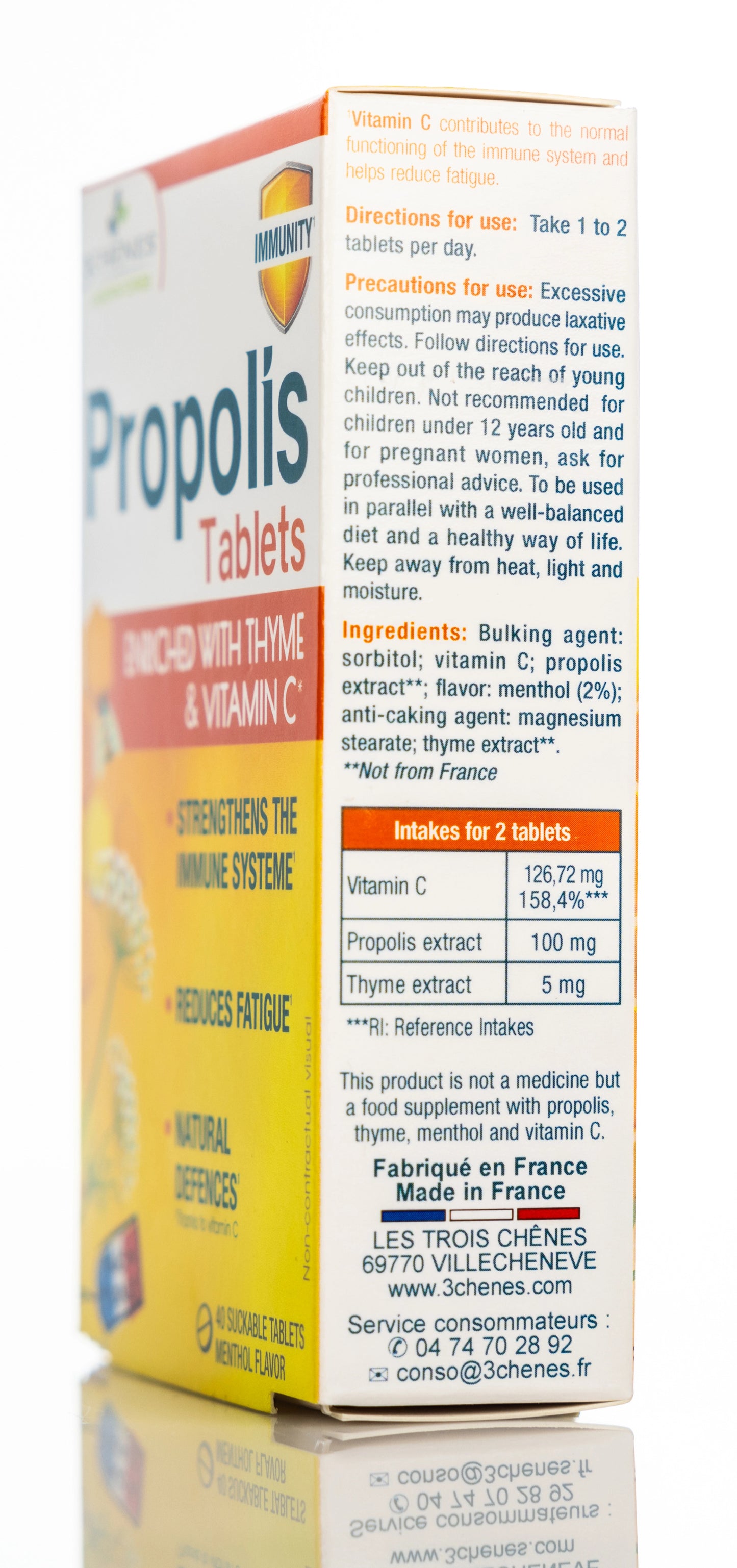 3 Chenes Propolis 40 Lozenges