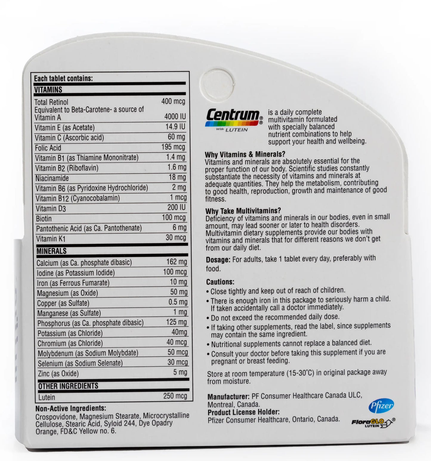 Centrum Lutein 30 Tablet