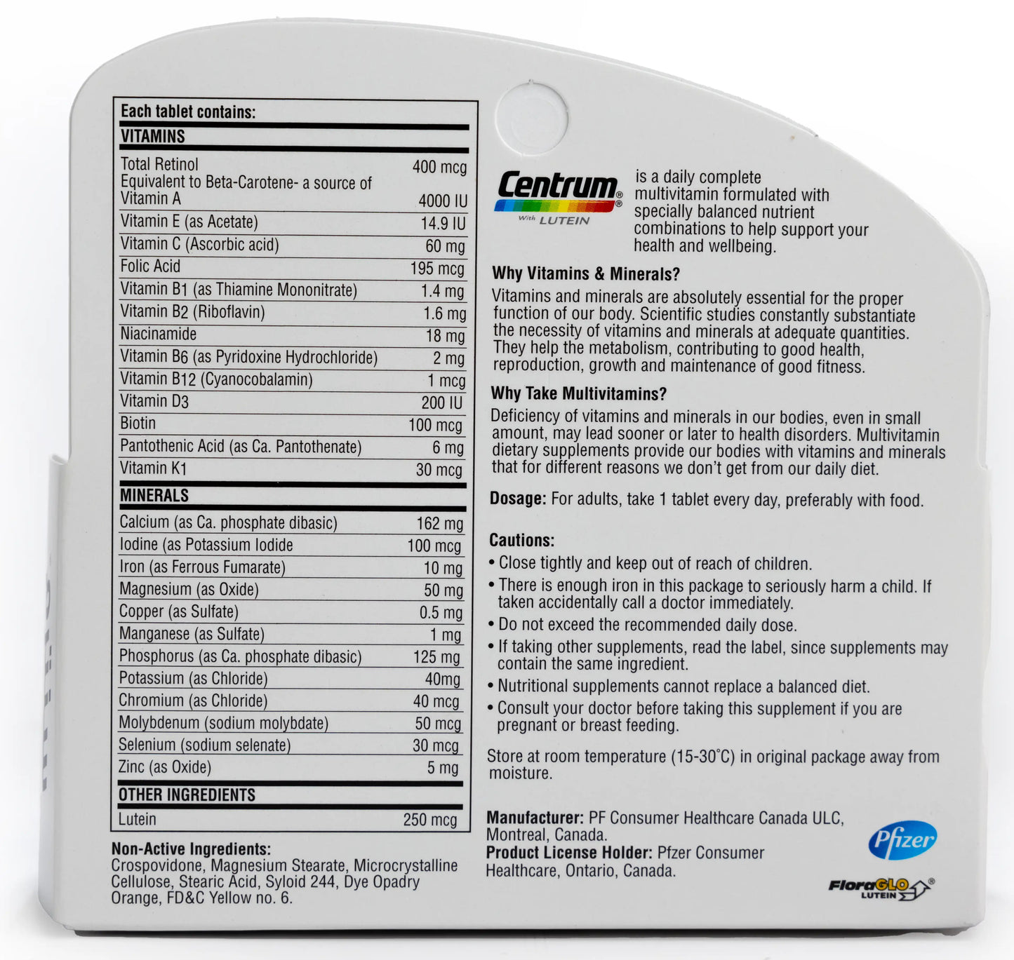 Centrum Lutein 100 Tablet