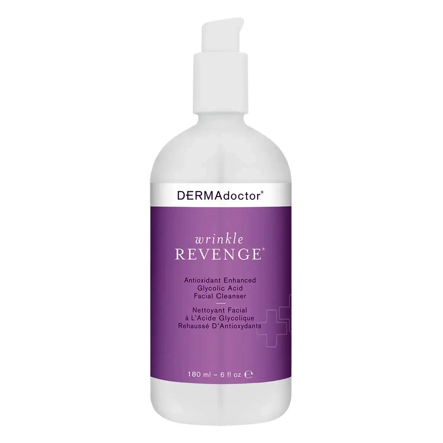DERMAdoctor Wrinkle Revenge Antioxidant Enhanced Glycolic Acid Facial Cleanser 180 ml