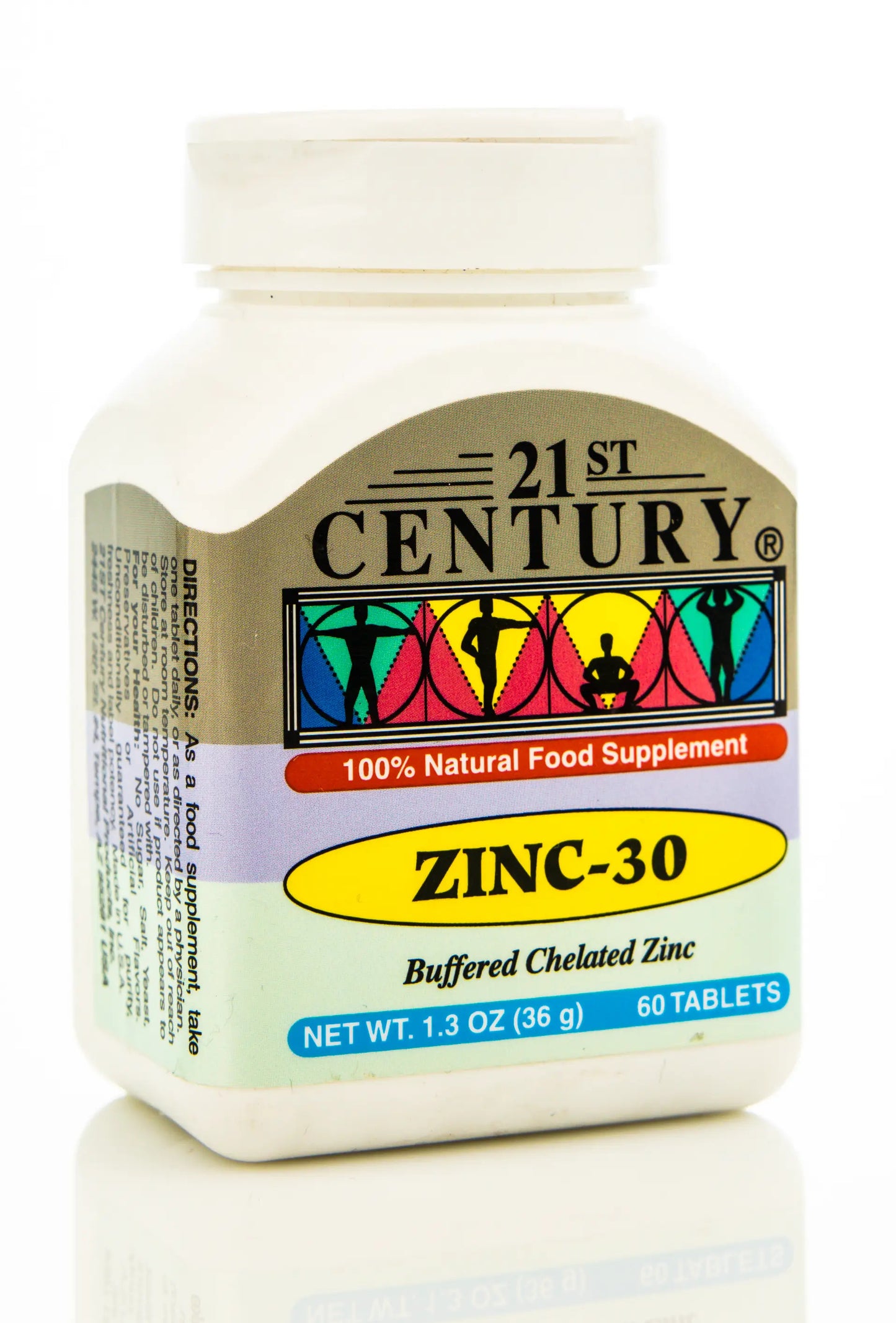 21 Century Zinc 30 mg 60 Tablet