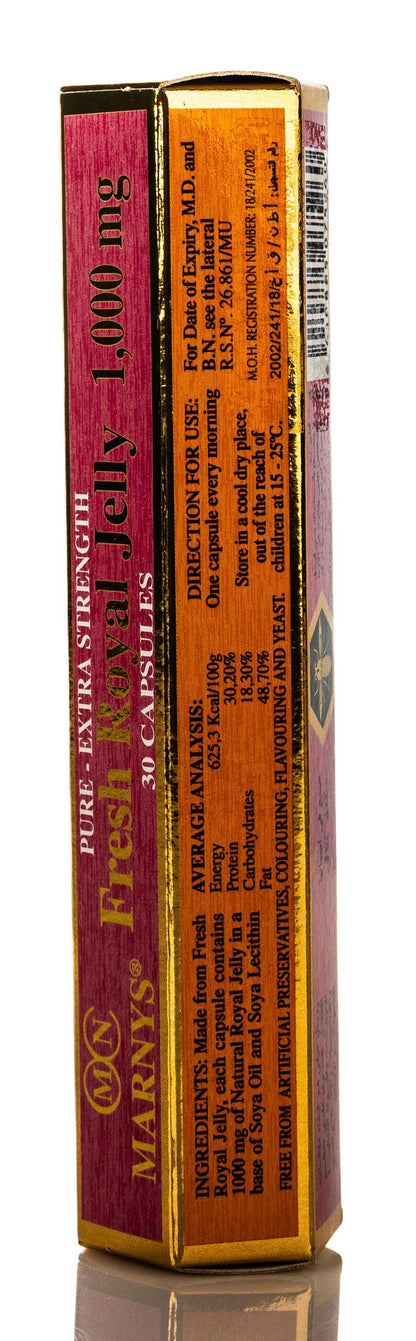 Marnys Fresh Royal Jelly 1000 mg 30 Capsule