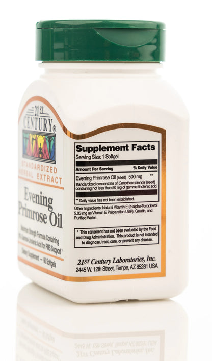 21 Century Evening Primerose Oil 60 Softgel Capsules