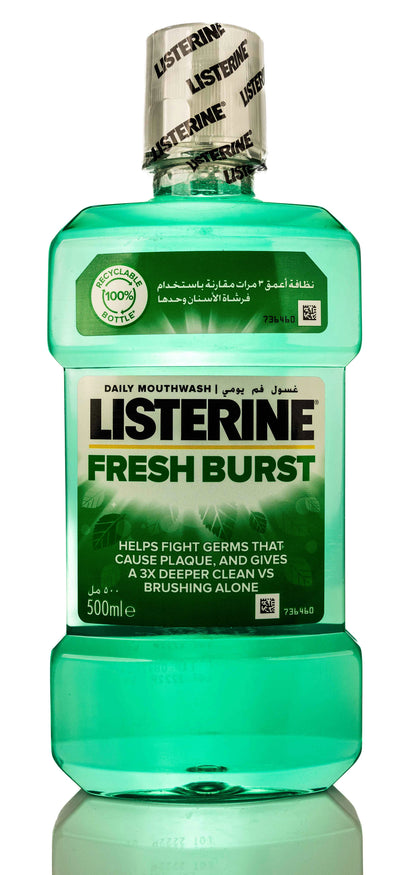 Listerine Fresh Burst Mouthwash 500 Ml