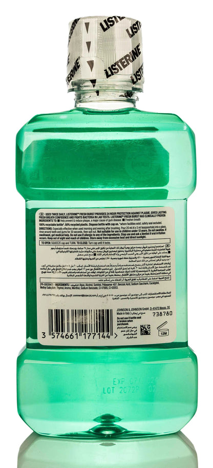 Listerine Fresh Burst Mouthwash 250ml
