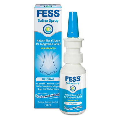 Fess Nasal Saline Spray 30Ml