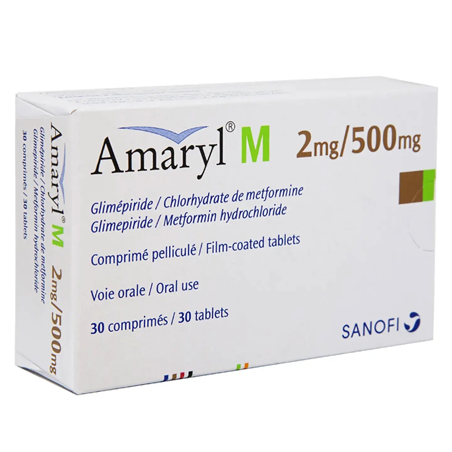 Amaryl M 2/500Mg 30 Tablets