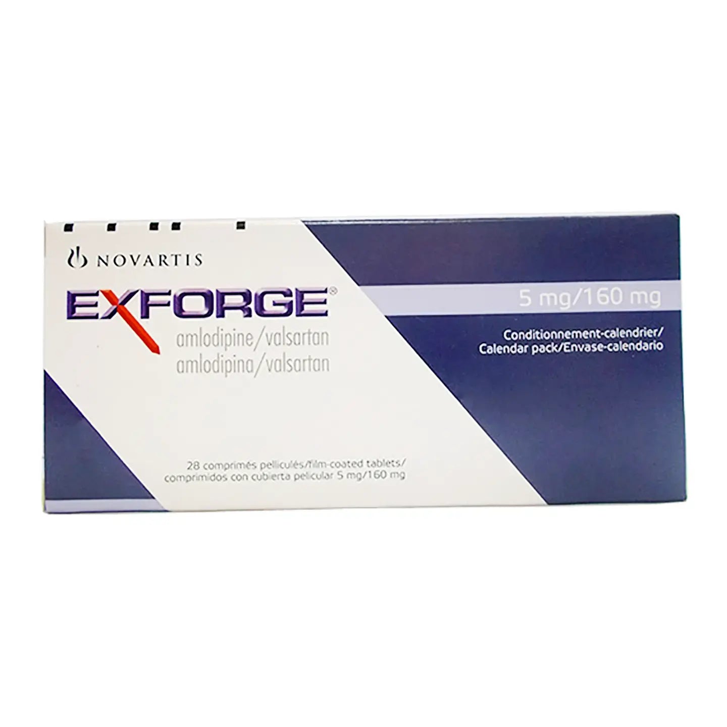 Exforge 5/160Mg 28 Tablets