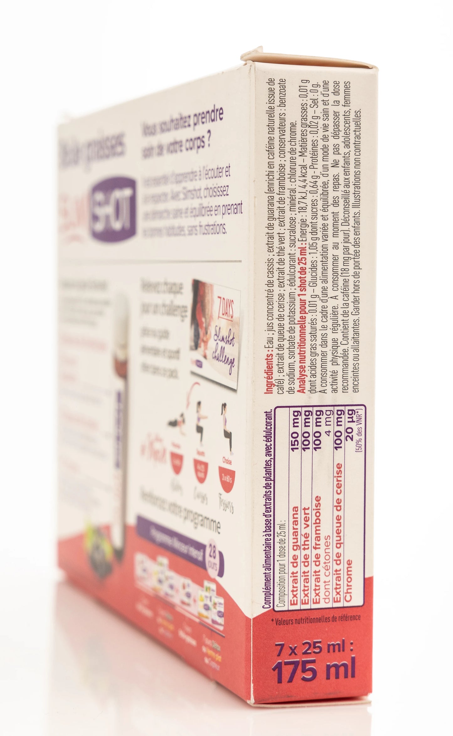 Vitarmonyl Slim Shot Brule Graisses Liquid Shots 7X25 ml