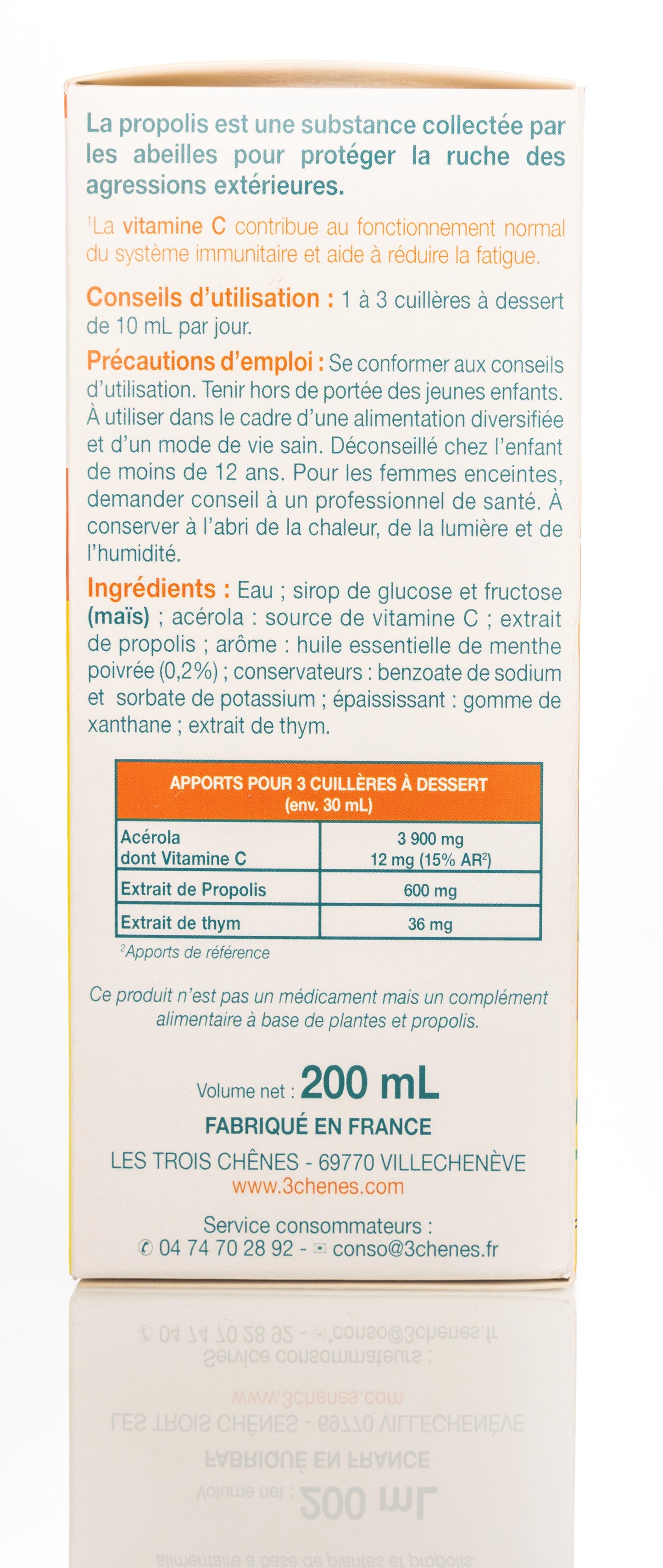 3 Chenes Propolis Syrup 200 Ml