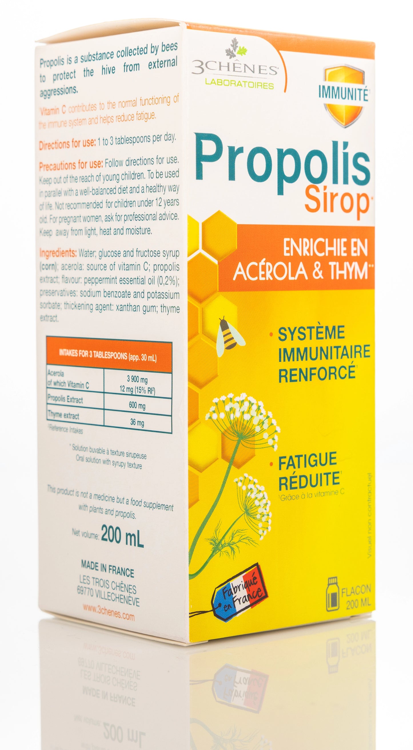 3 Chenes Propolis Syrup 200 Ml