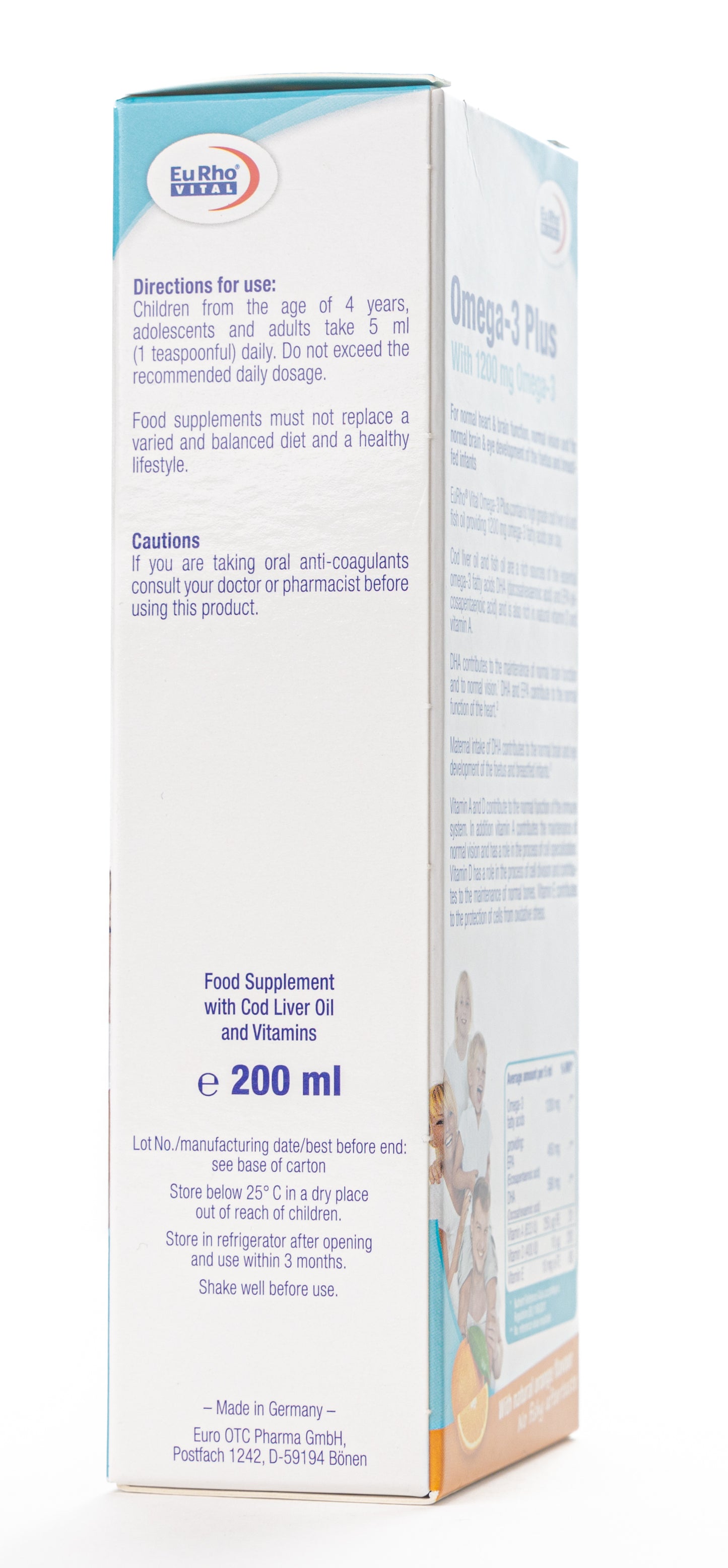 Eurho Vital Omega 3 Plus Syrup