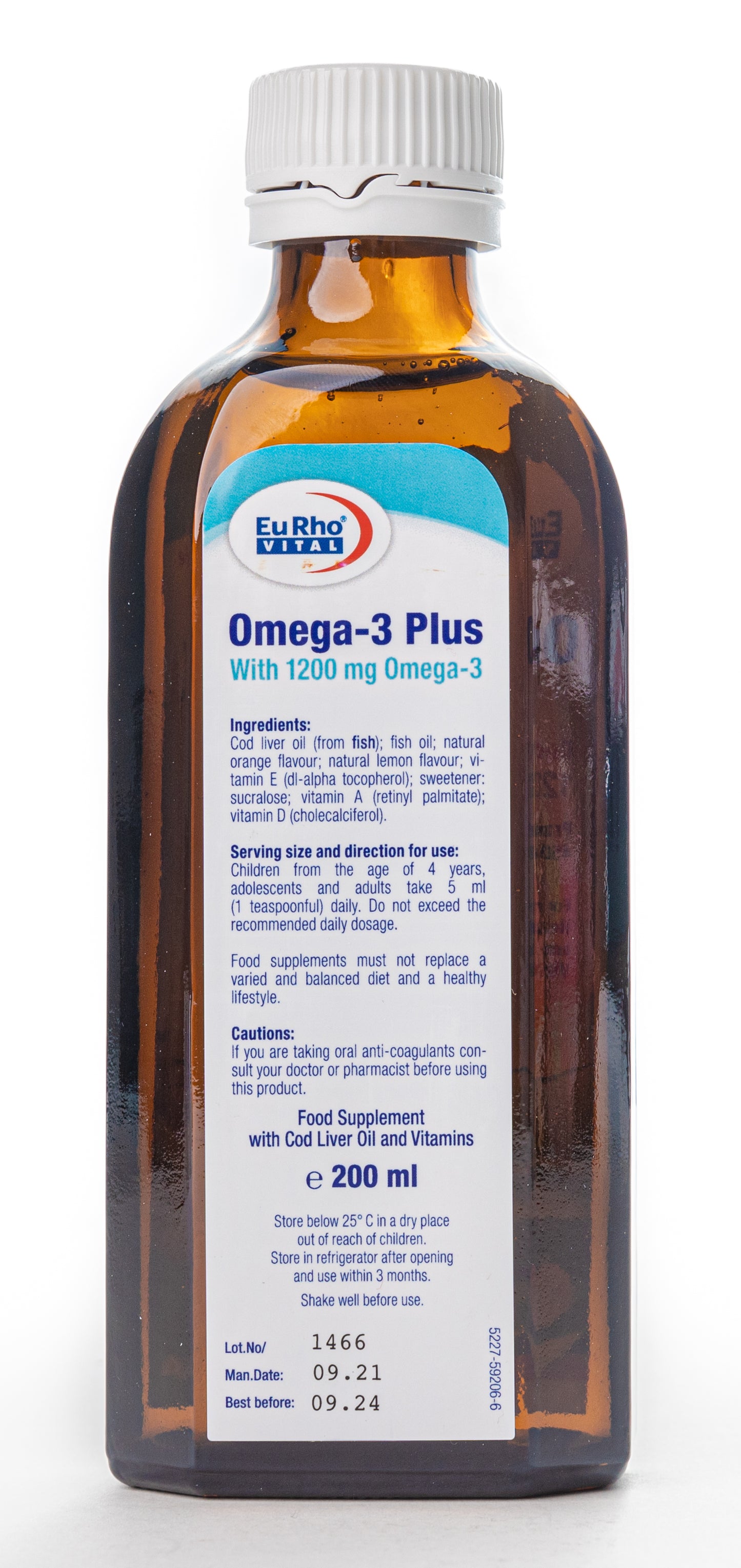Eurho Vital Omega 3 Plus Syrup