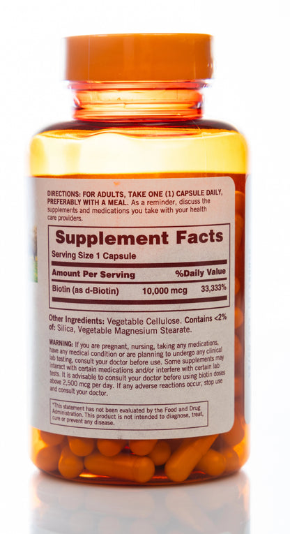 Sundown Biotin 10000MCG 120 Capsules