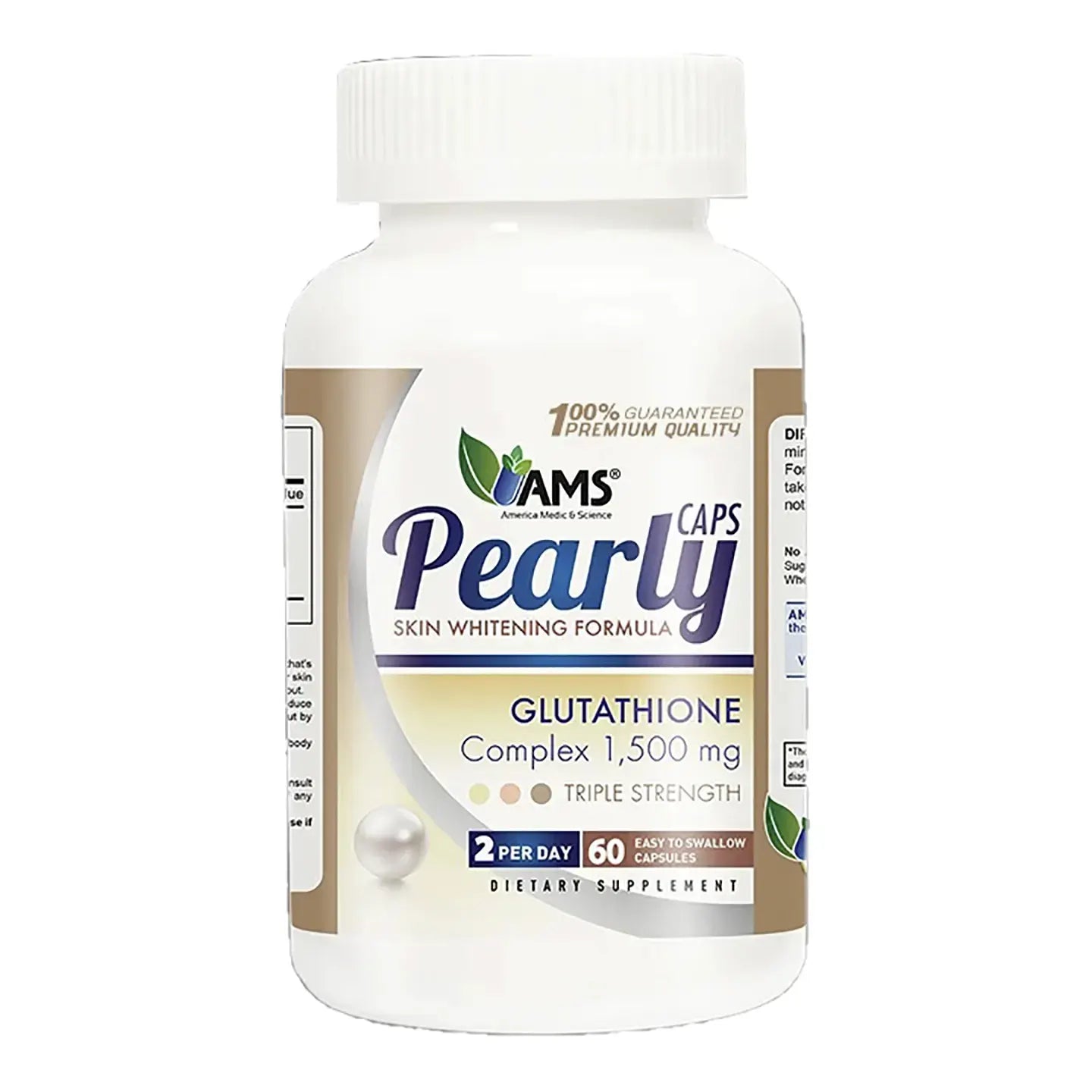 AMS Pearly Caps Glutathione 60 Capsules