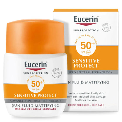 Eucerin Sun Protection Sensitive Protect SPF 50+ Sun Fluid Mattifying 50 Ml