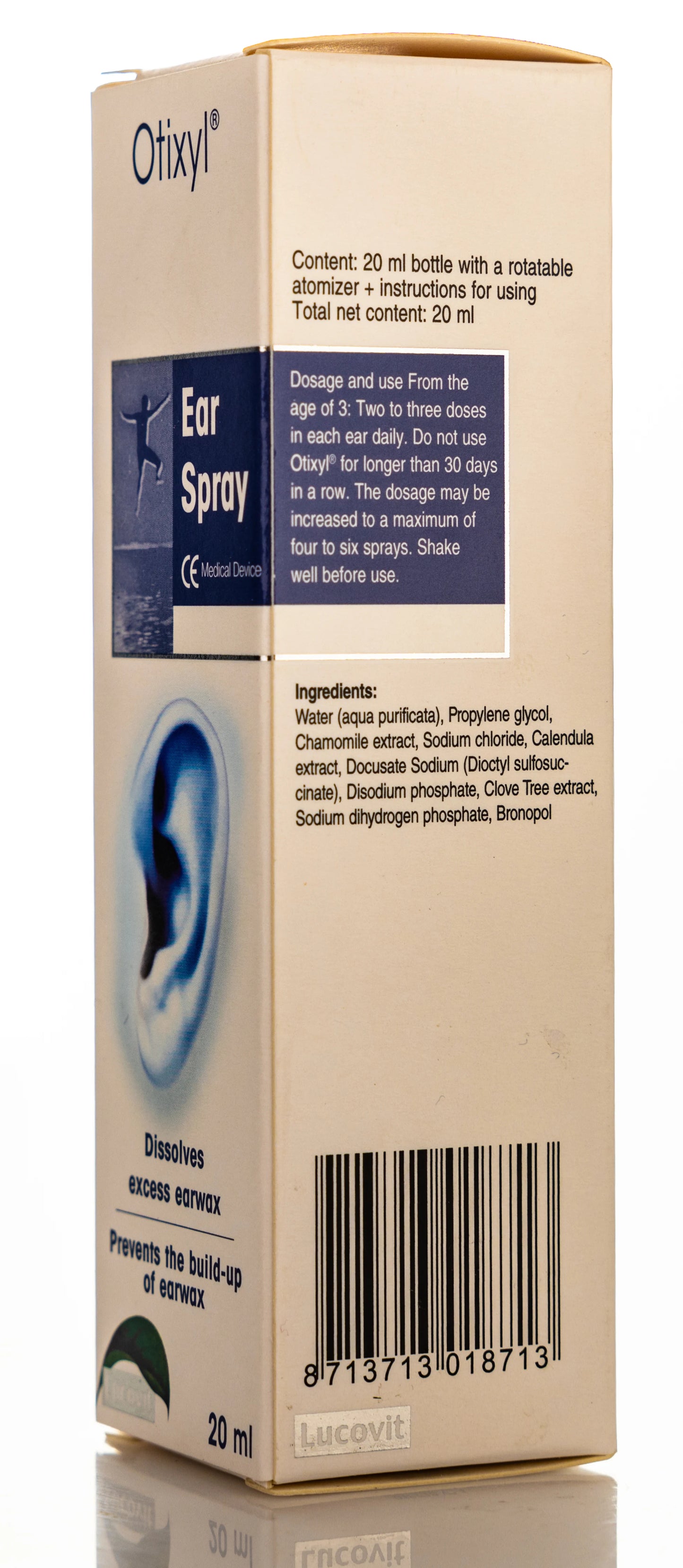 Lucovit Otixyl Ear Spray 20Ml