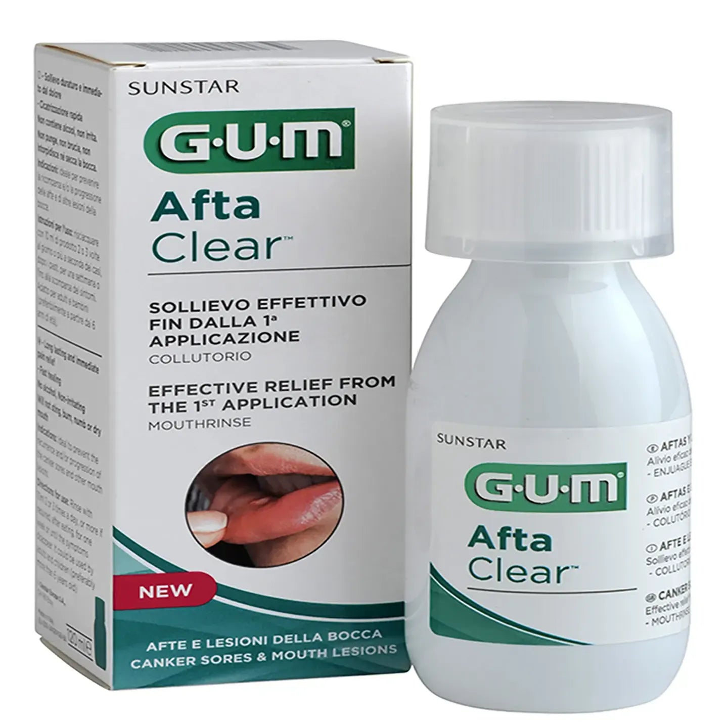 Gum Afta Clear Mouthwash 120 ml