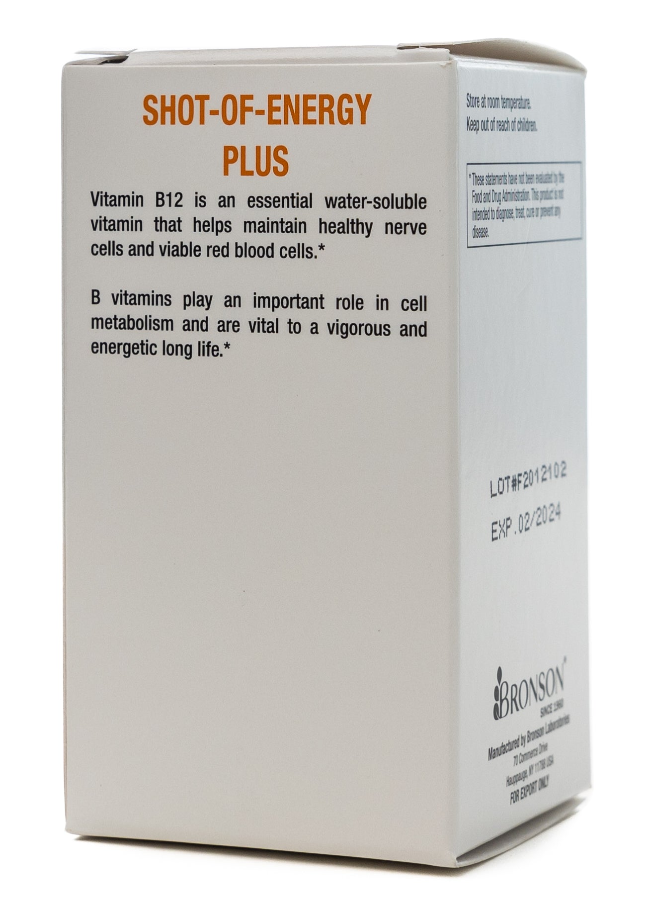 Bronson Shot Of Energy Plus 30 Chewable Tablets